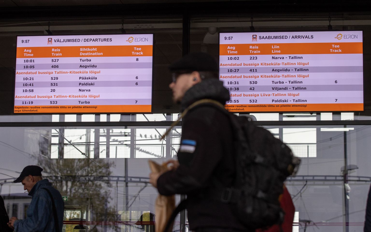 Balti jaamas lõpeb reisijate teavitamine vene keeles.