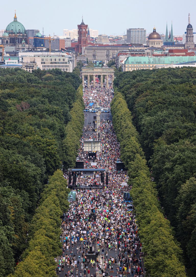 Berliinis toimus 1. augustil koroonapiirangute vastane meeleavaldus