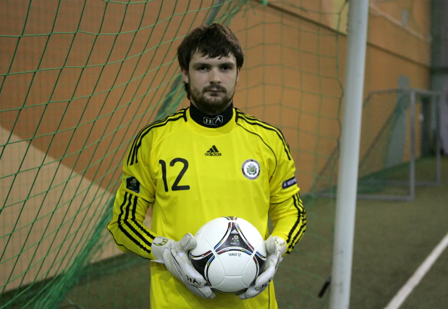 Futbola vārtsargs Germans Māliņš.