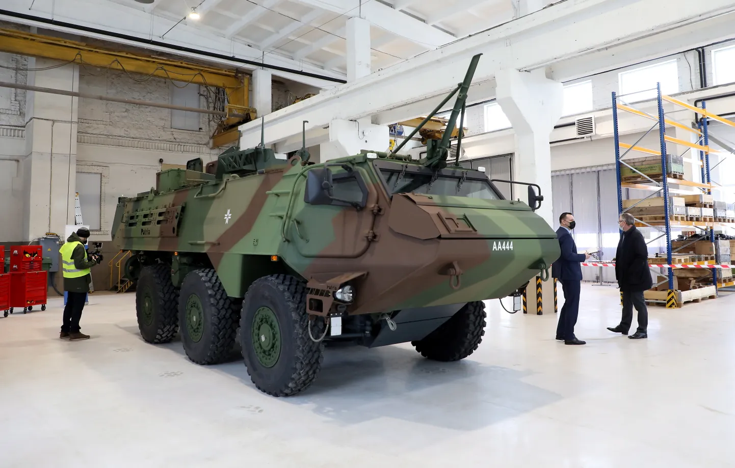 "Patria" meitas uzņēmuma "Defence Partnership Latvia" militārā transporta apkopes un servisa ceha atvēršana.