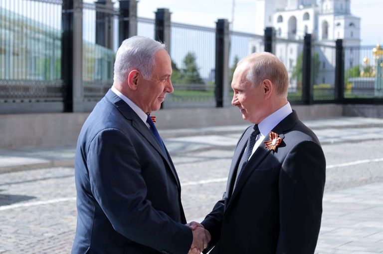Benjamin Netanhyahu ja Vladimir Putin Moskvas.