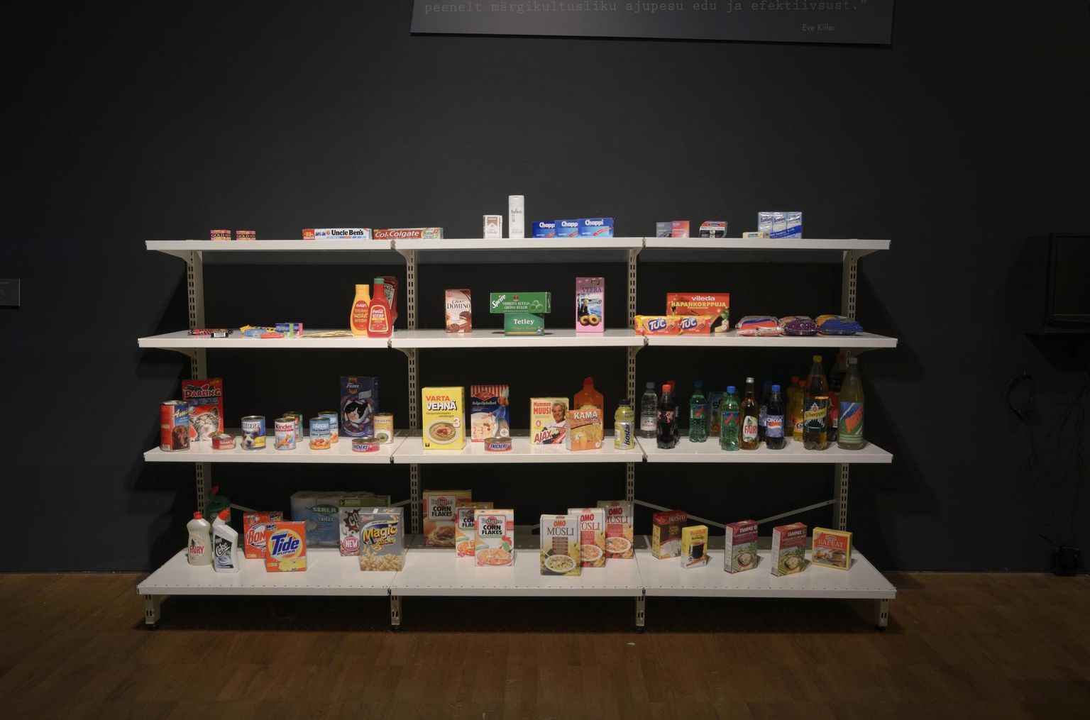 Mart Viljus, «(TM) Trademarks». 1997. Installatsioon. Eesti Kunstimuuseum.