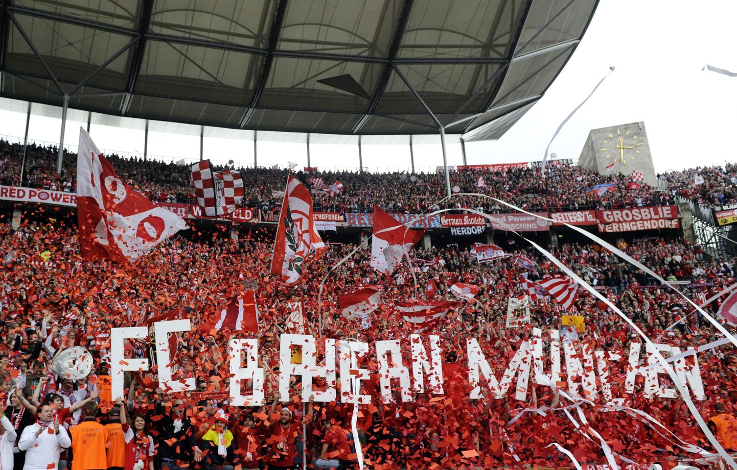 Müncheni Bayerni fännid.