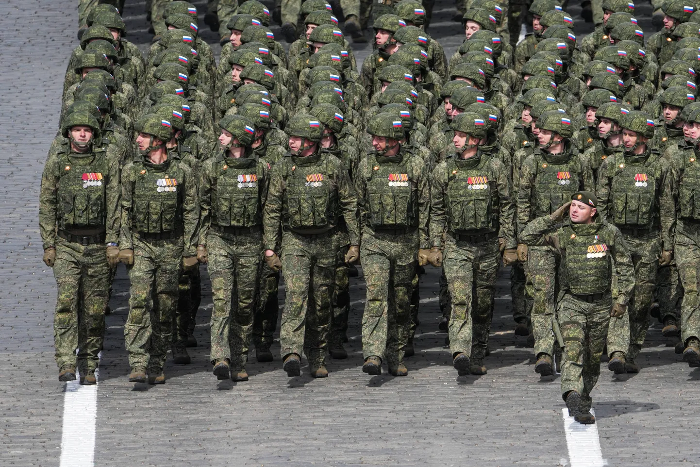 Военный парад в Москве.