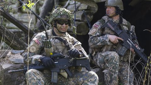 В Латвии начинаются масштабные военные учения с участием Эстонии