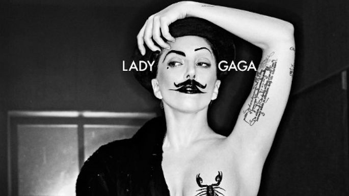 Голая Леди Гага (Lady GaGa) для рекламы