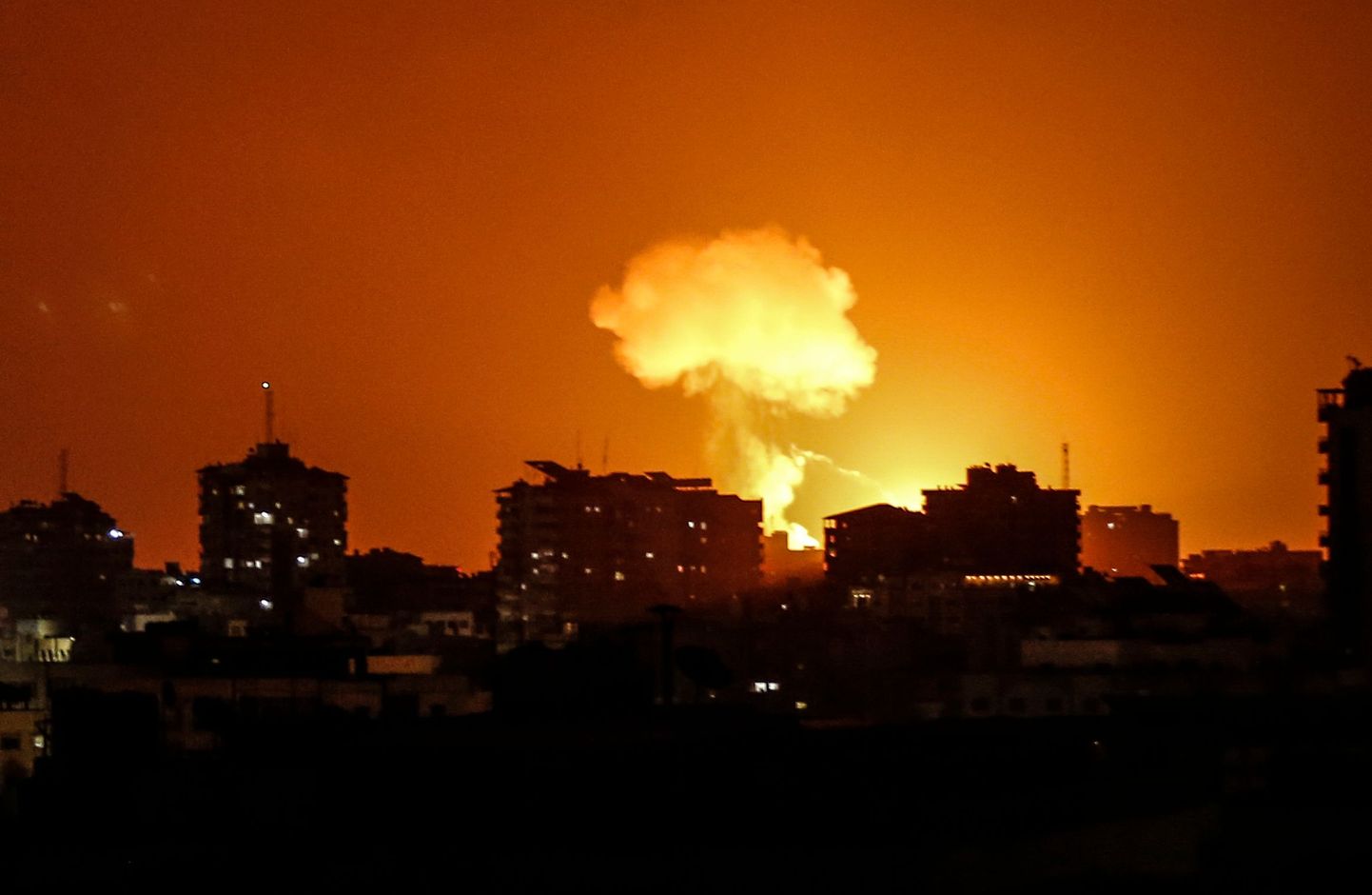 18. augustil Gaza sektorist tulnud õhurünnaku tagajärg. Pilt on illustratiivne.