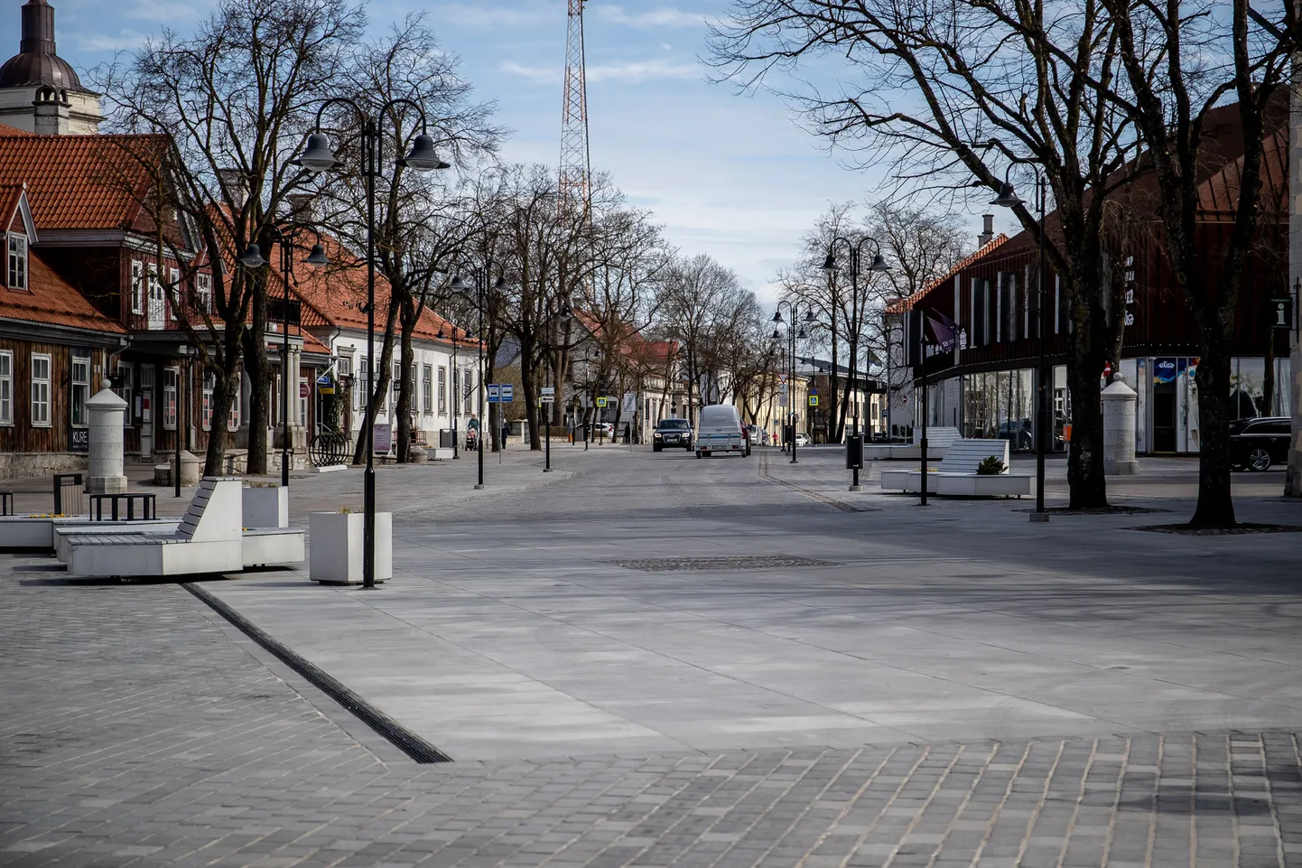Kuressaare keskväljak. Pilt on illustratiivne.