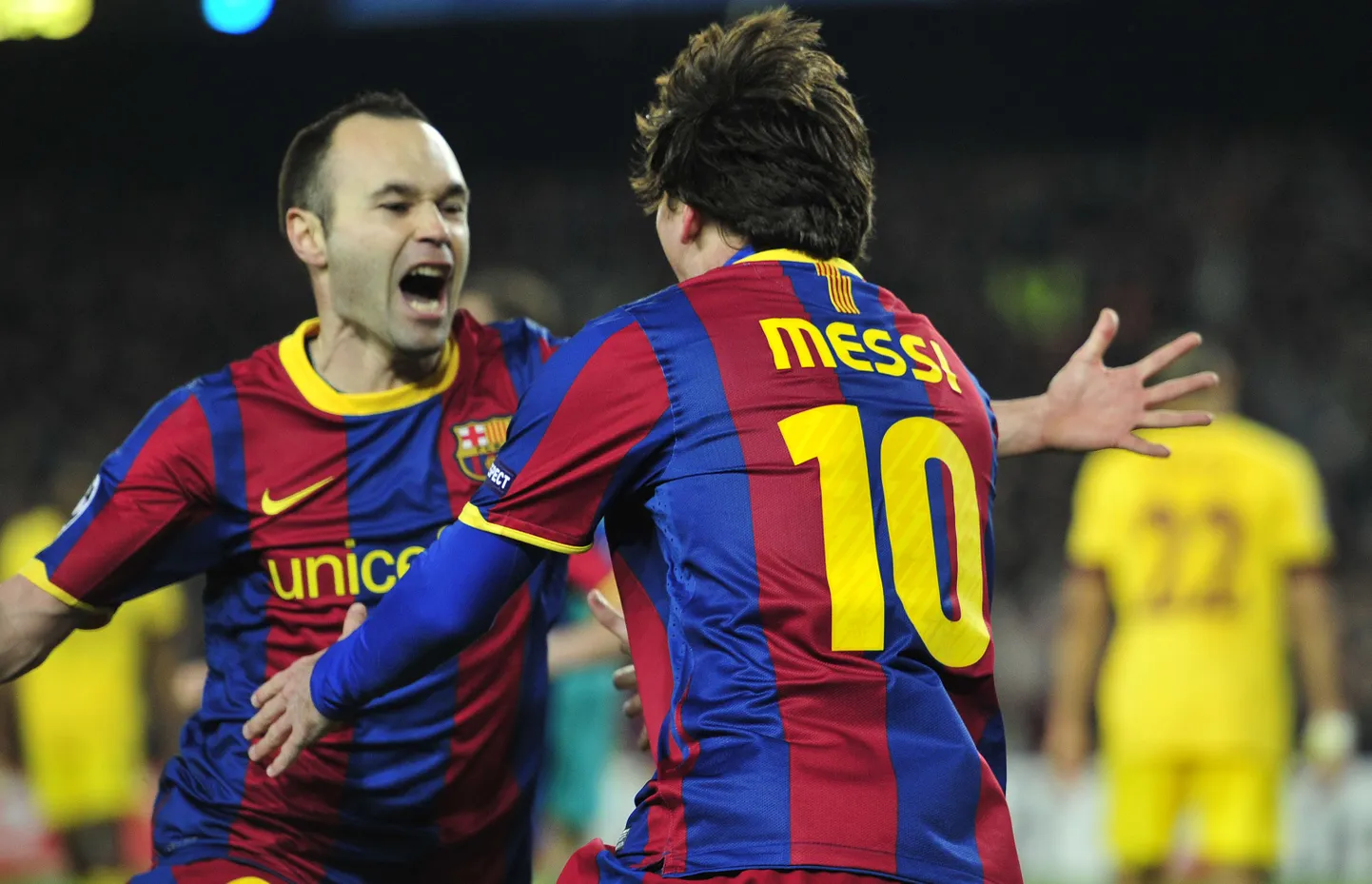FC Barcelona Andres Iniesta (vasakul)  ja Lionel Messi