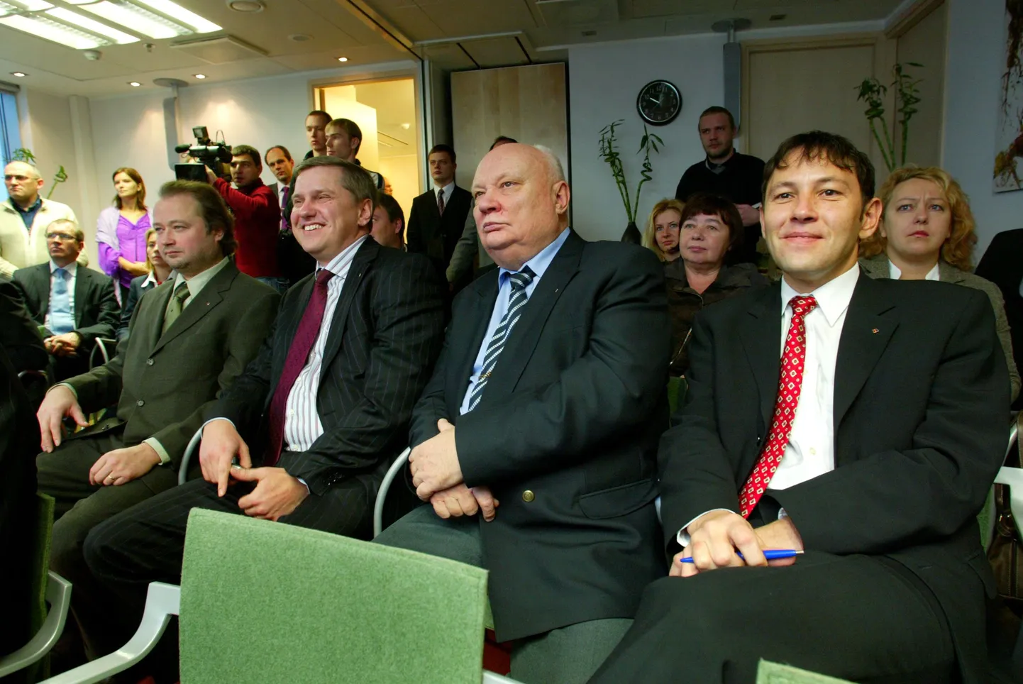 Tallinki suuromanikud Kalev Järvelill, Ain Hanschmidt, nõukogu liige Toivo Ninnas ja nõukogu esimees Enn Pant.