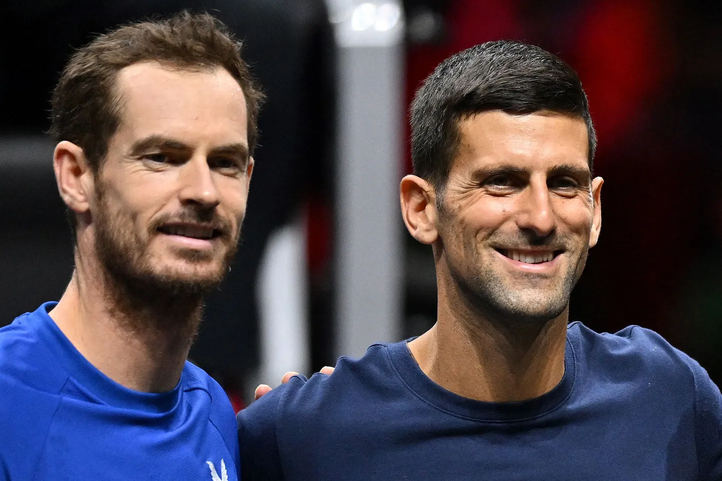 Andy Murray (vasakul) ja Novak Djokovic.