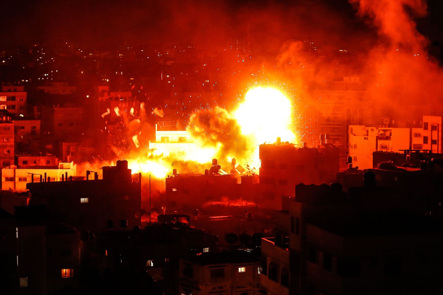 Бомбардировка сектора Газа.