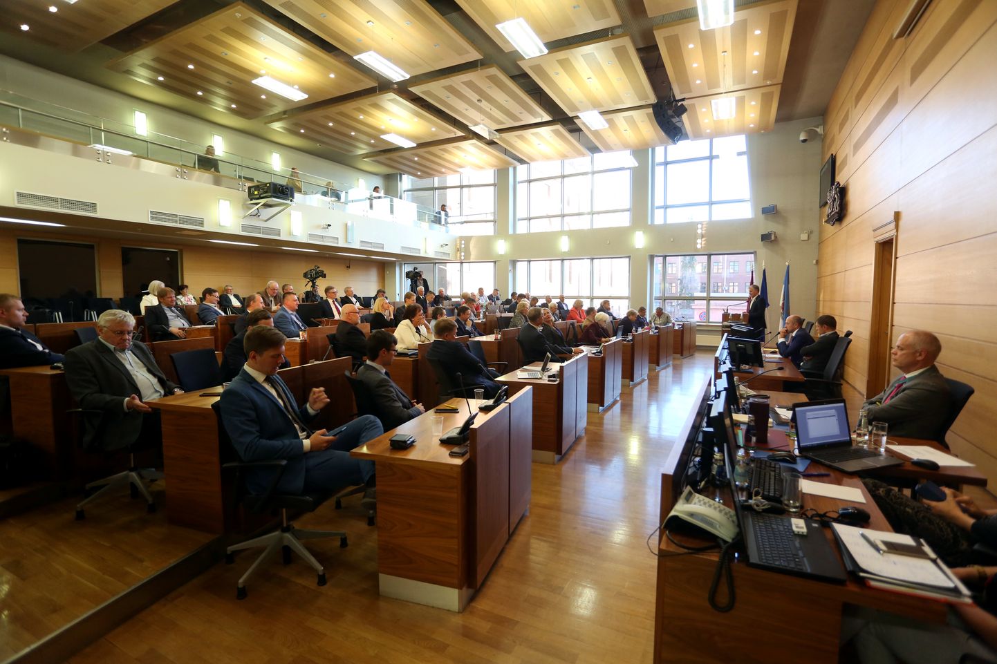 Заседание Рижской думы, на котором выбрали нового мэра Риги