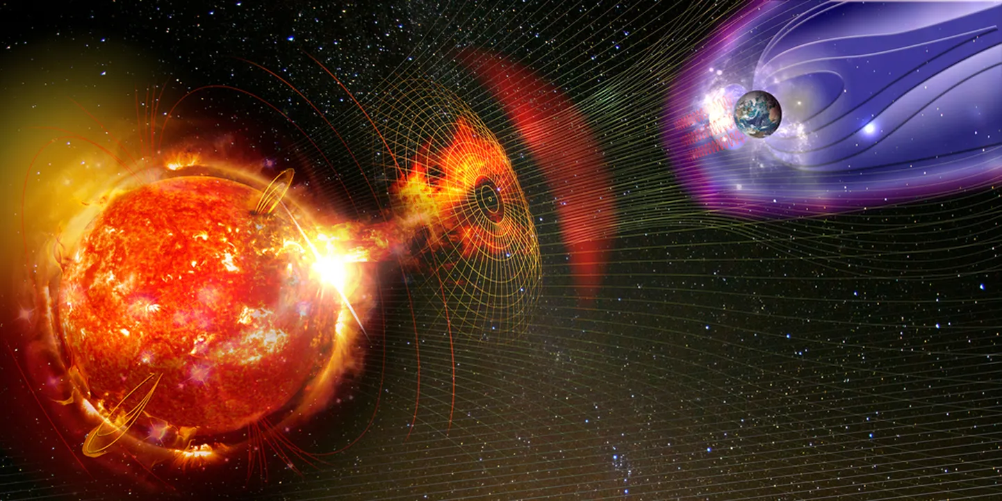 Maa magnetväli kaitseb meid solaartuulte eest, kuid on võimsama tormi osas lõpuks jõuetu.