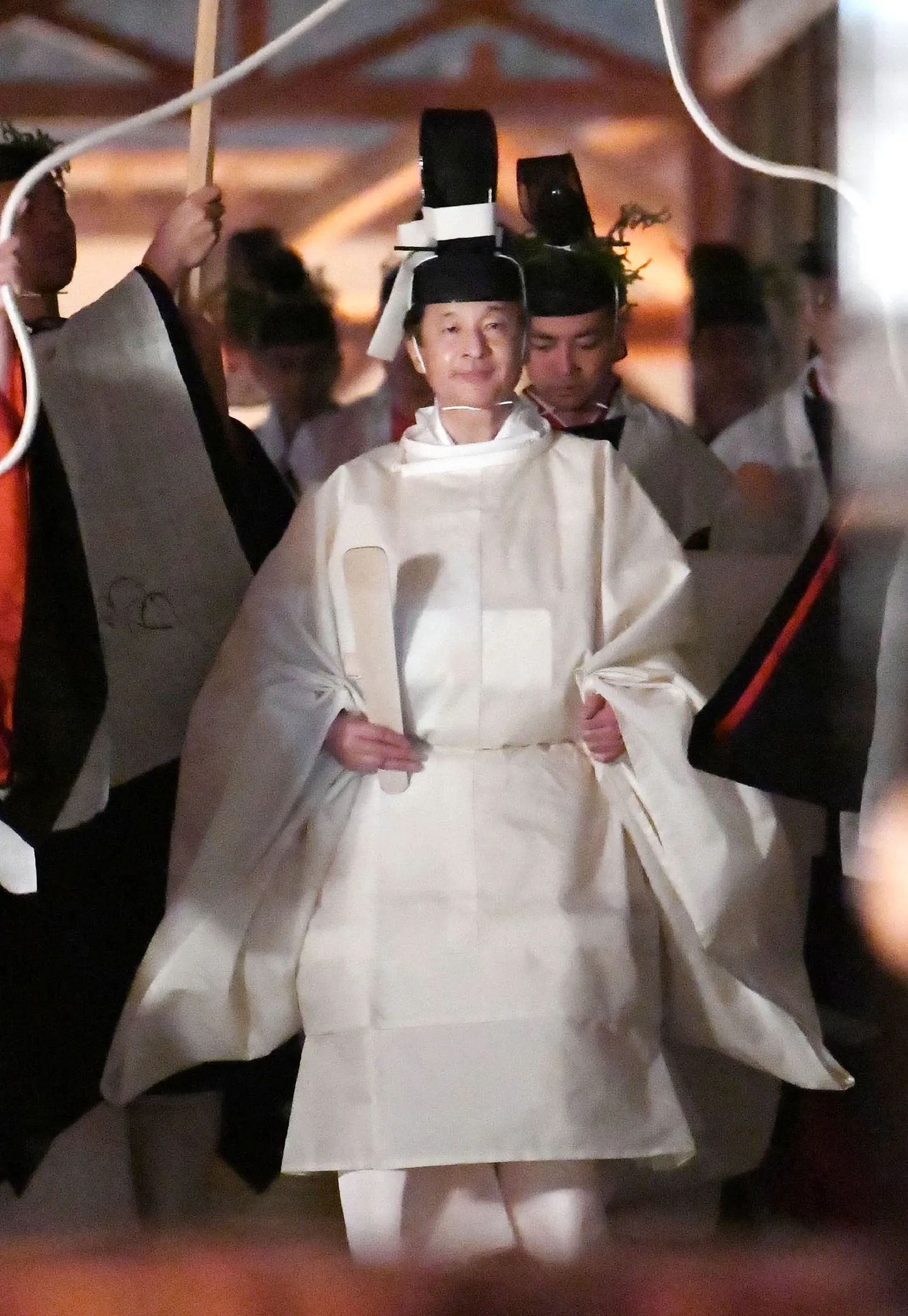 Keiser Naruhito enne tseremooniat.