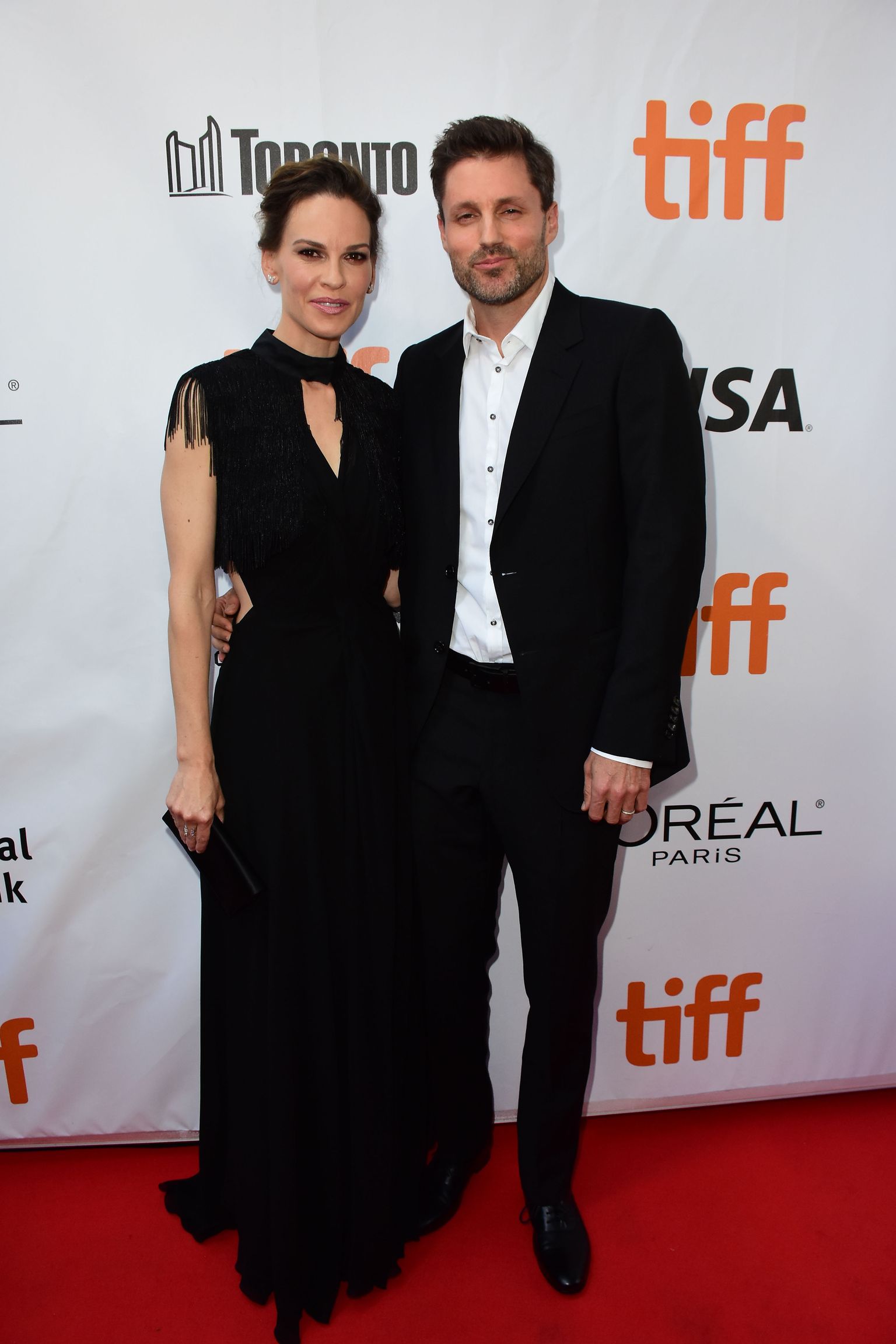 Hilary Swank ja abikaasa Philip Schneider 2018. aastal.