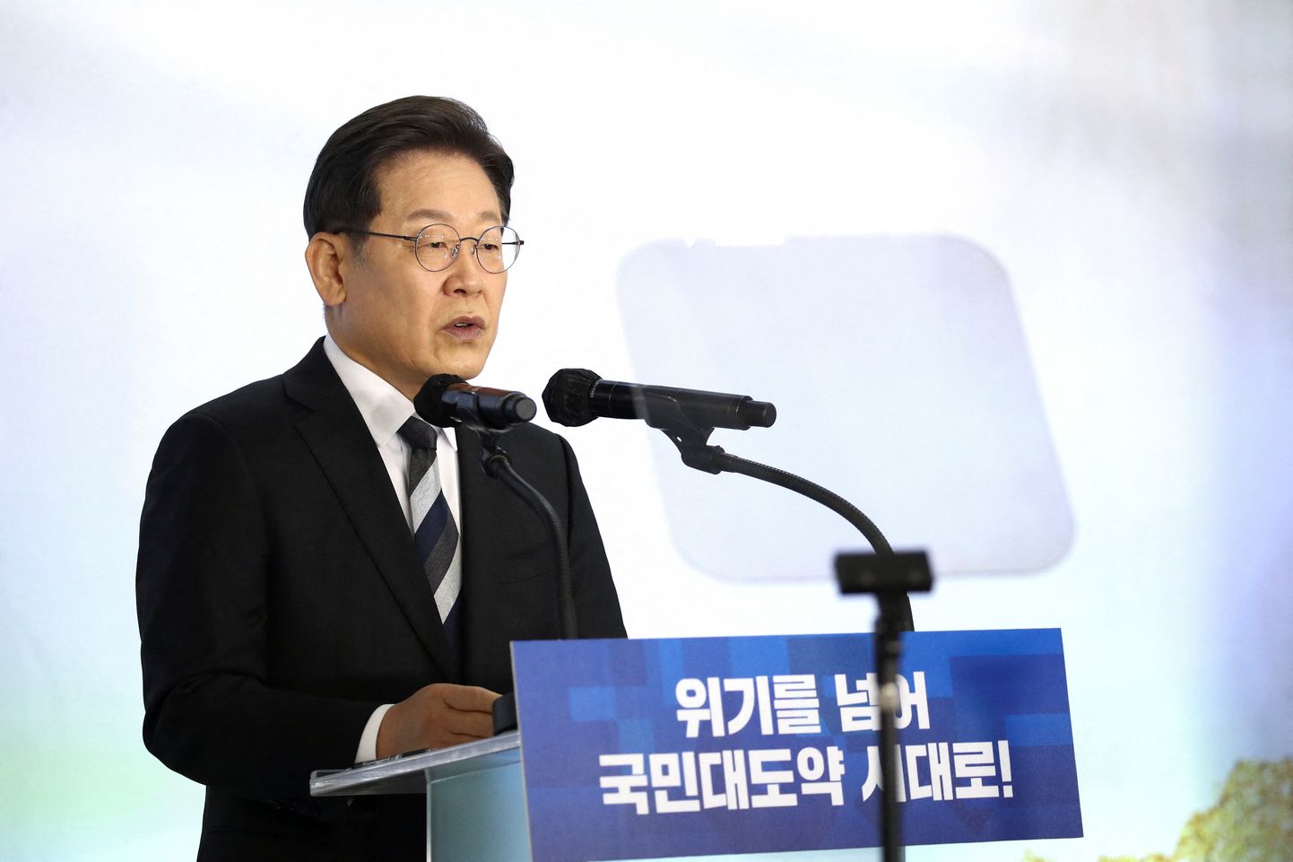 Lõuna-Korea valitseva Demokraatliku Partei presidendikandidaat Lee Jae-myung.