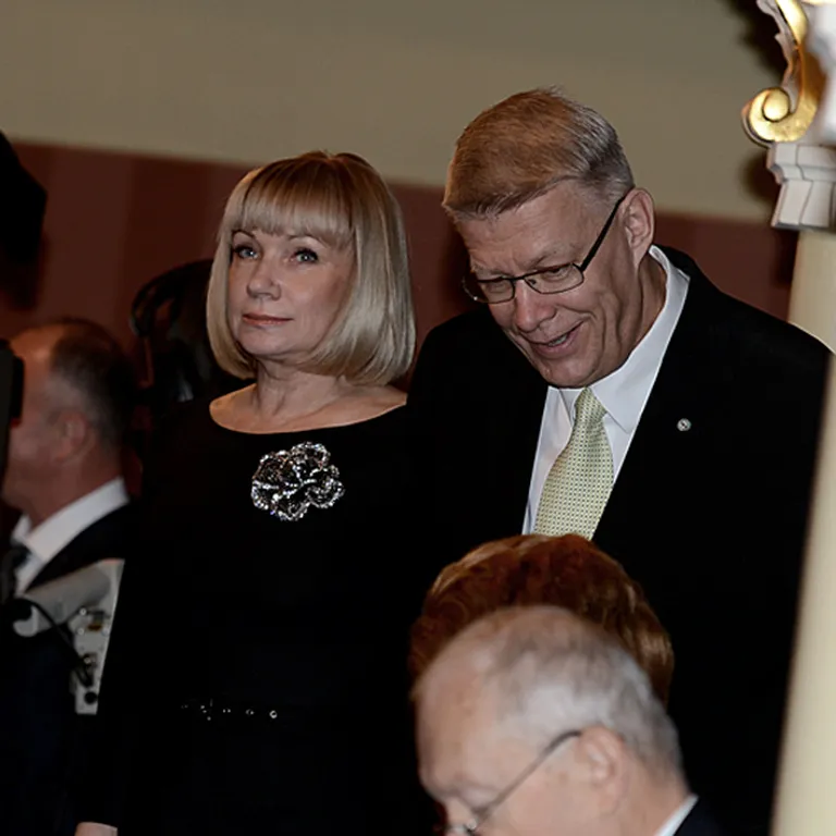 Eksprezidents Valdis Zatlers un viņa sieva Lilita