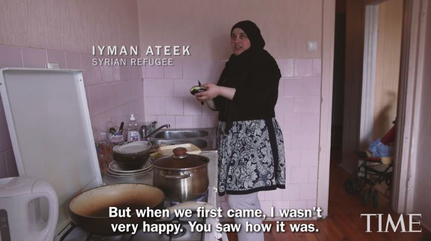 Põlvas elav Süüria pagulane Iyman ajakirja Time videos.