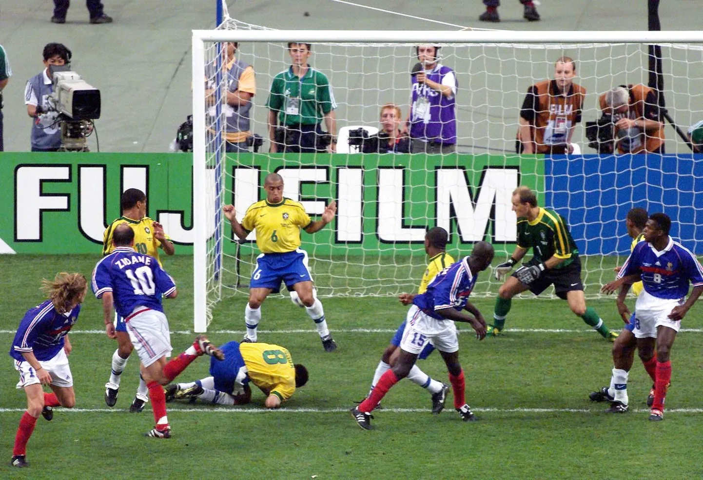 Foto 1998. aasta MM-finaalist, kus Prantsusmaa Brasiilia lõpuks alistas.