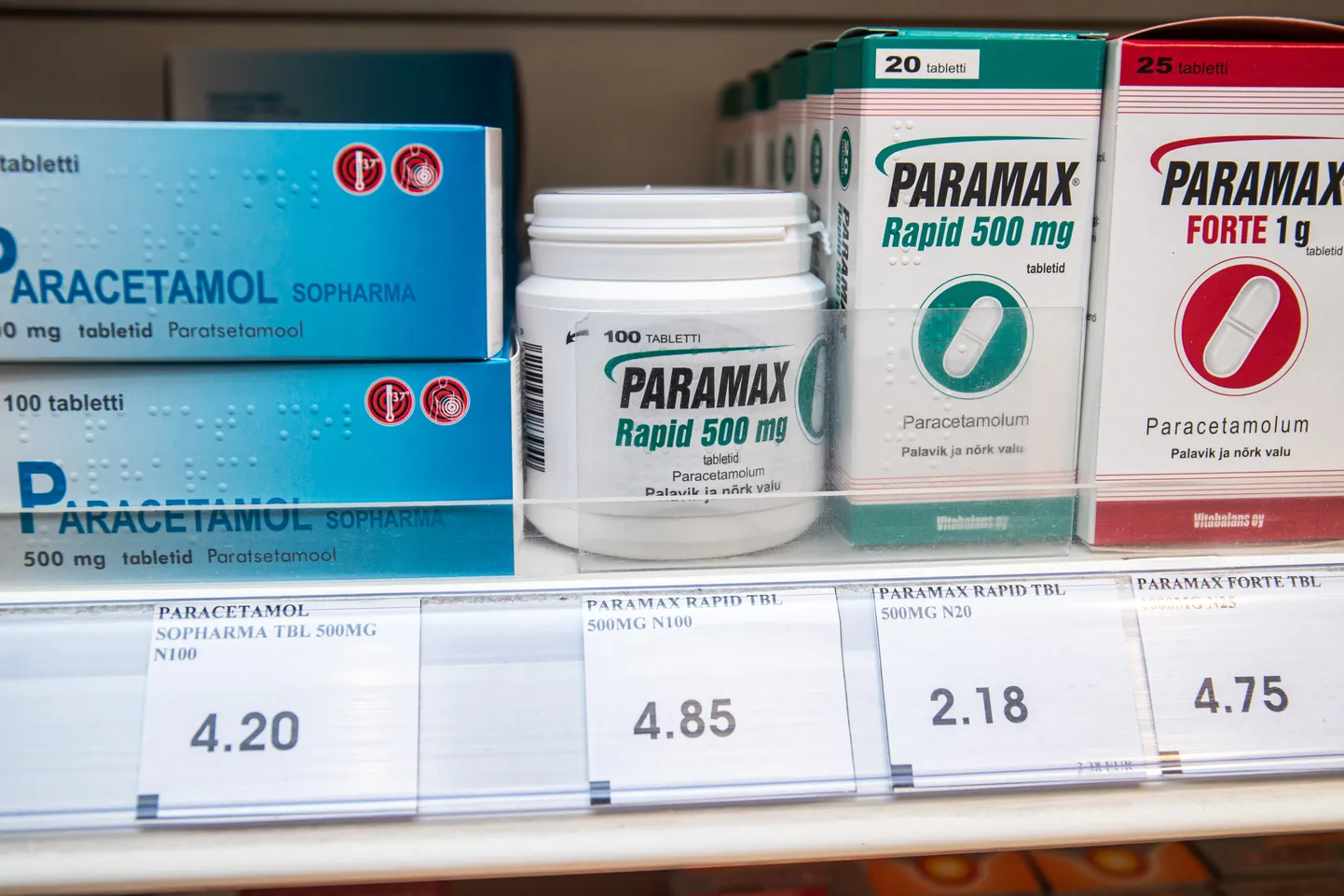 Palavikuravimite hinnatõusu põhjuseks nimetatakse paratsetamooli tarneraskusi.