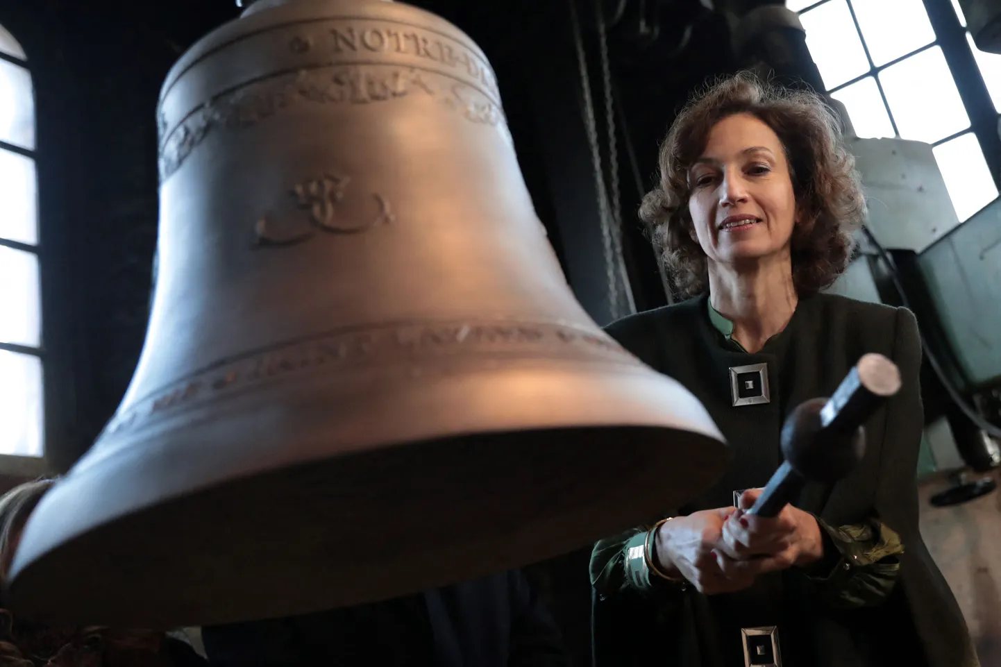 Kirikukelli käis inspekteerimas ka UNESCO peasekretär Audrey Azoulay.
