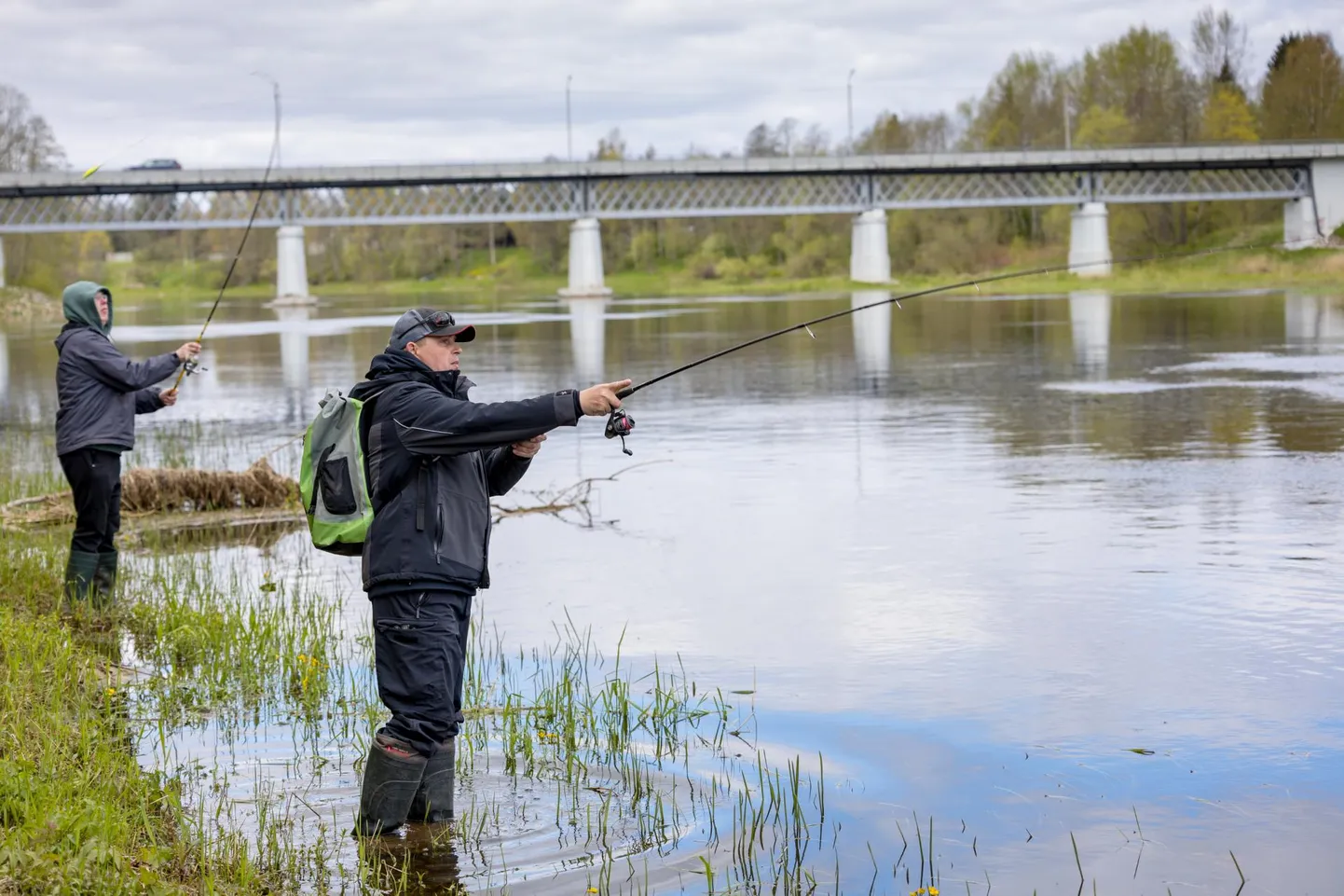 Seekordsel püügiretkel oli veetemperatuur kümne kraadi tuuris ja kala polnud aktiivne.
