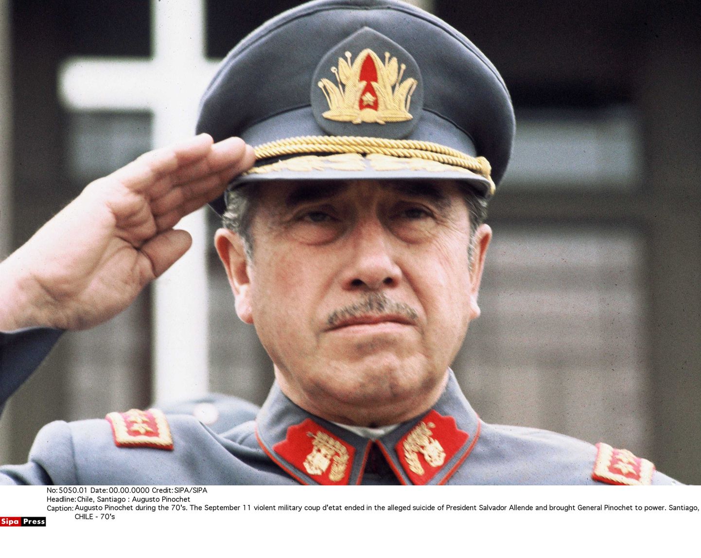 Augusto Pinochet 1970. aastatel.
