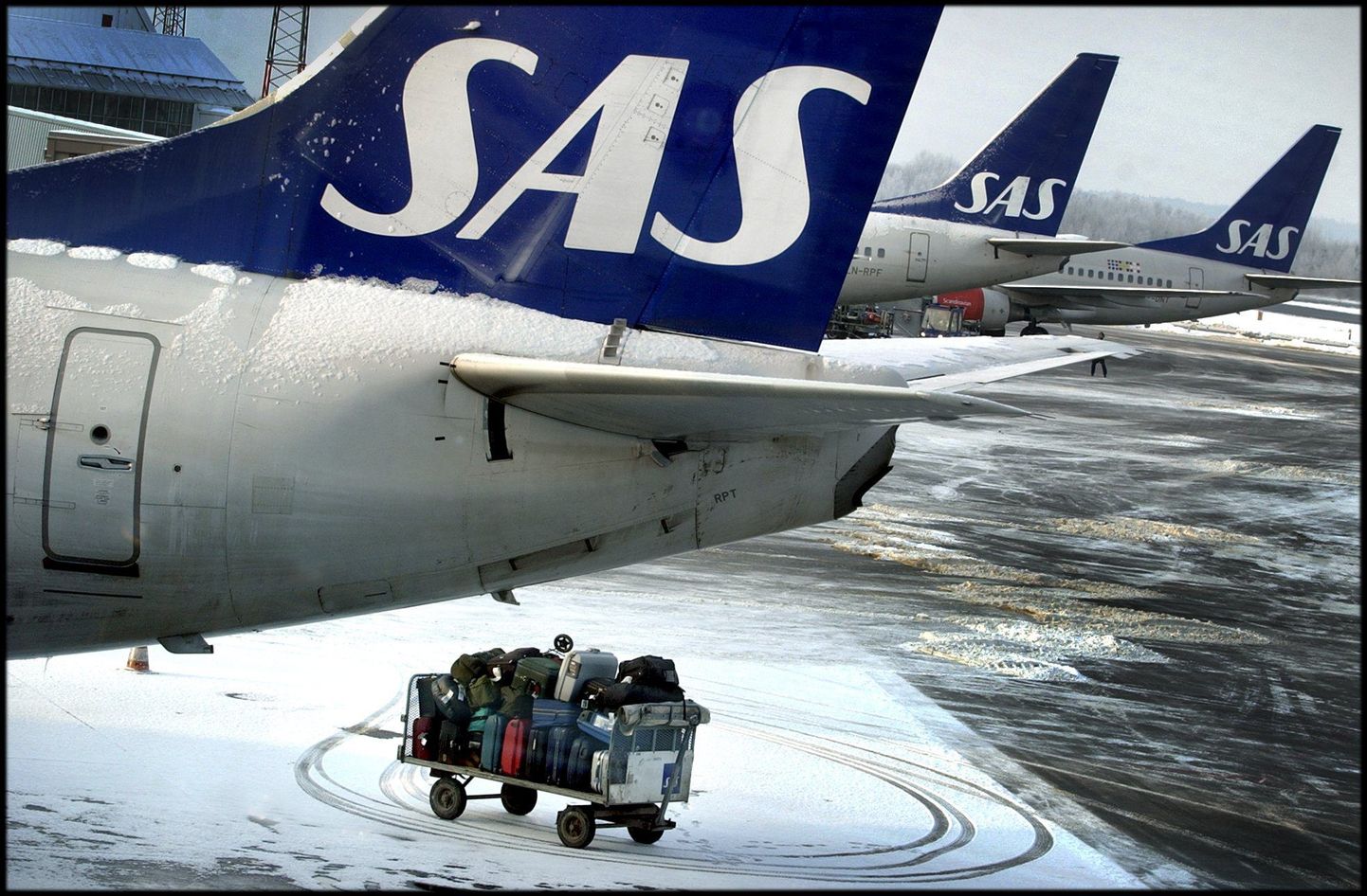Lennufirma SAS saadab tekstsõnumi kõikidele reisijatele, kelle lend hilineb või jääb ära.