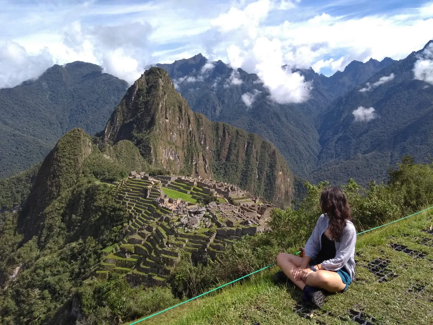 Pildil inkade kadunud linn Machu PicchuPeruus.