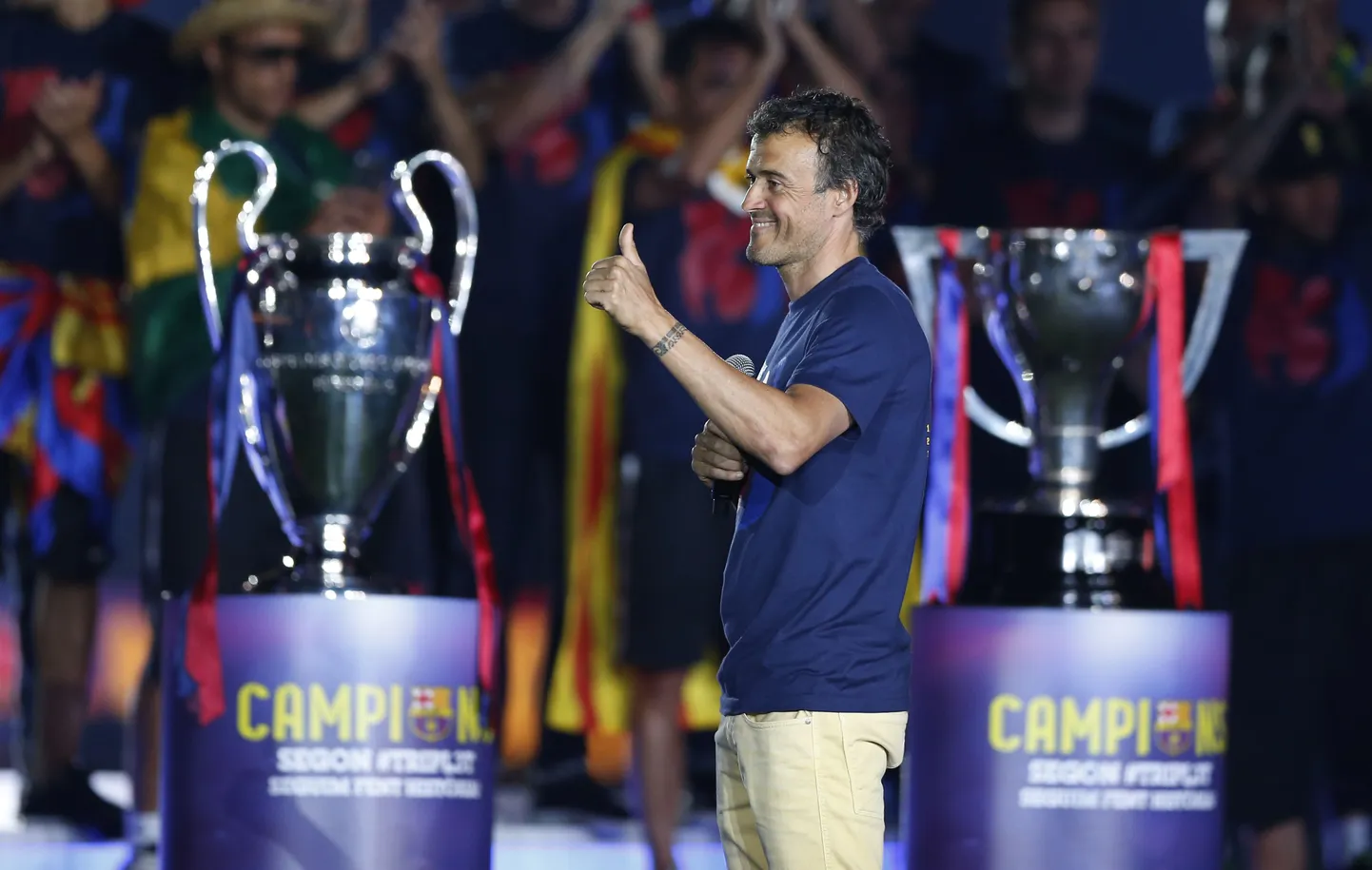 FC Barcelona peatreener Luis Enrique.