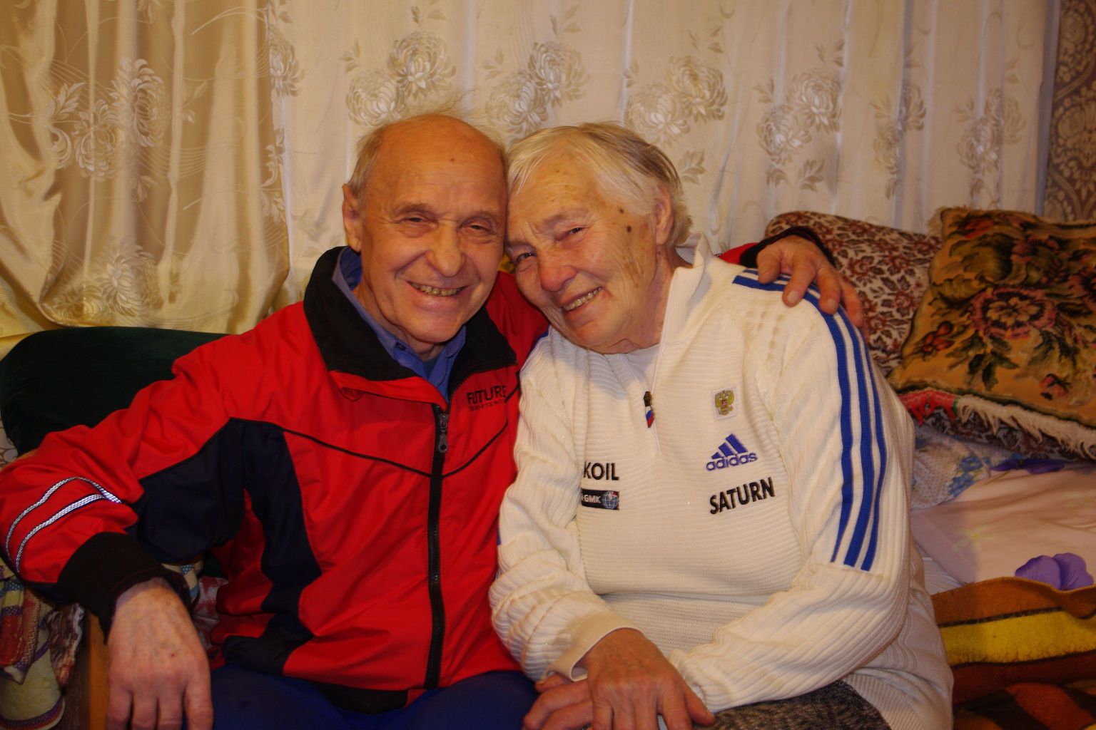 Alevtina Koltšina koos abikaasa Paveliga aastal 2010