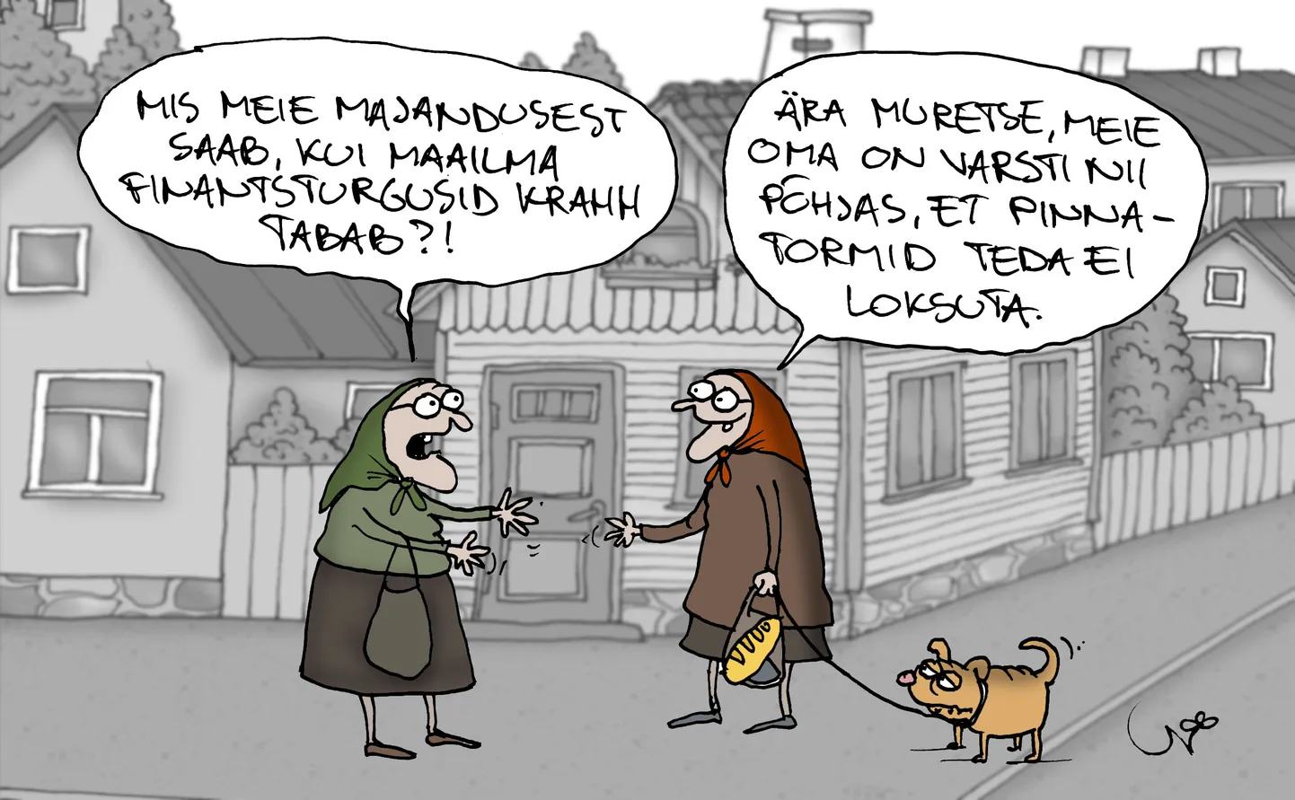 Urmas Nemvalts joonistab.