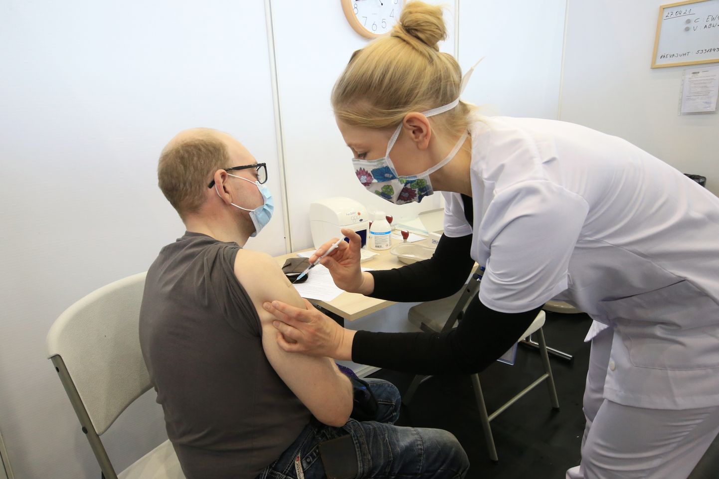 Töö Tartu vaktsineerimiskeskuses jätkub.
