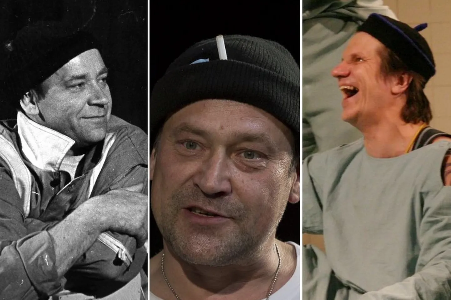 Randle P. McMurphyt kui lavastuse «Lendas üle käopesa» peategelast on Eestis mänginud Tõnu Kark (vasakult), Üllar Saaremäe (mängib ka praegu) ja Hannes Kaljujärv.