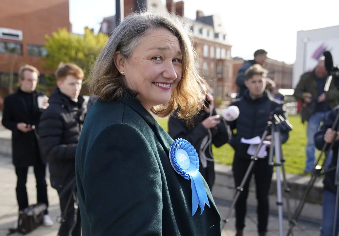 Hartlepoolis esmakordselt konservatiividele võidu toonud Jill Mortimer.