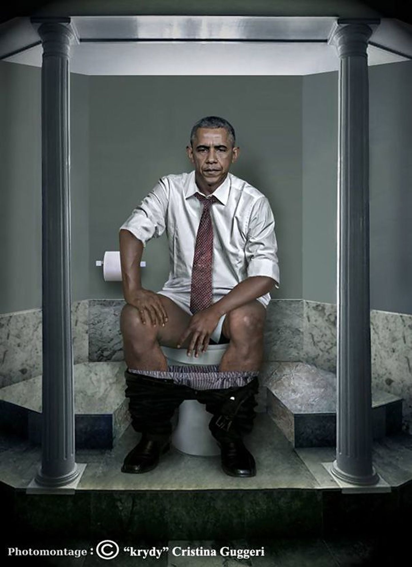 Pildiseeria «The daily duty» kunstnikult Cristina Guggeri
Barack Obama potil