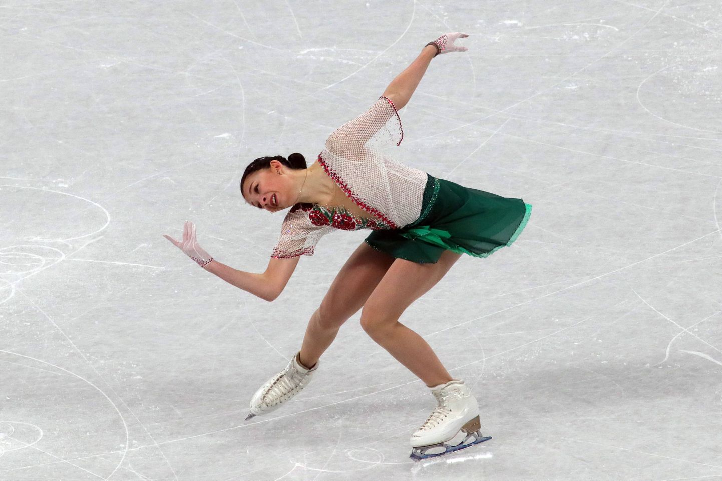 Ukrainas daiļslidotāja Anastasija Šabotova 2022. gada ziemas olimpiskajās spēlēs.