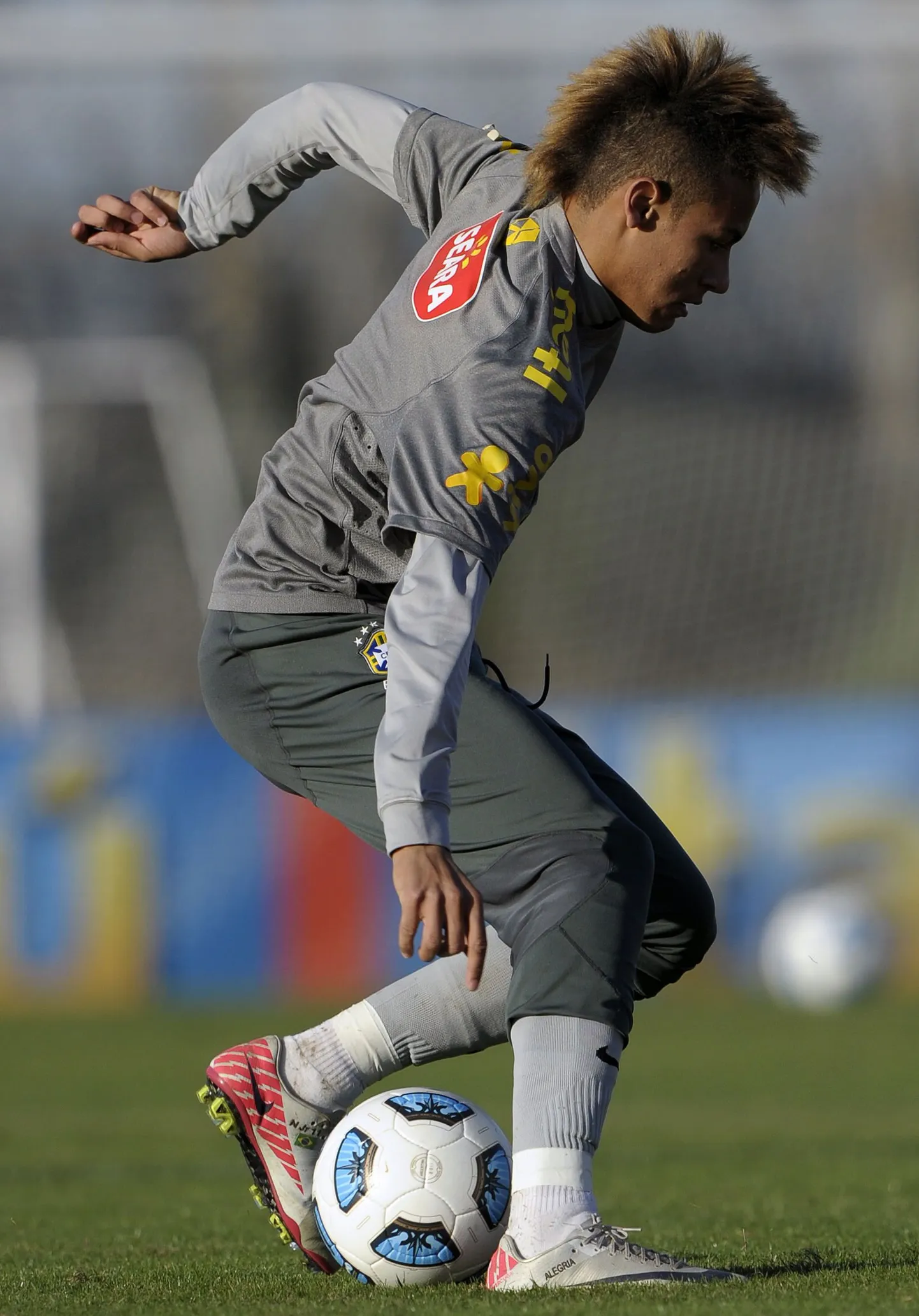Neymar Brasiilia koondise treeningul.