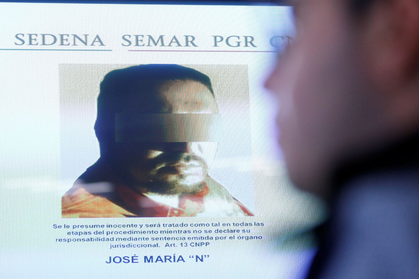 Mehhiko võimud näitasid kinni võetud narkoparuni tsenseeritud fotot.