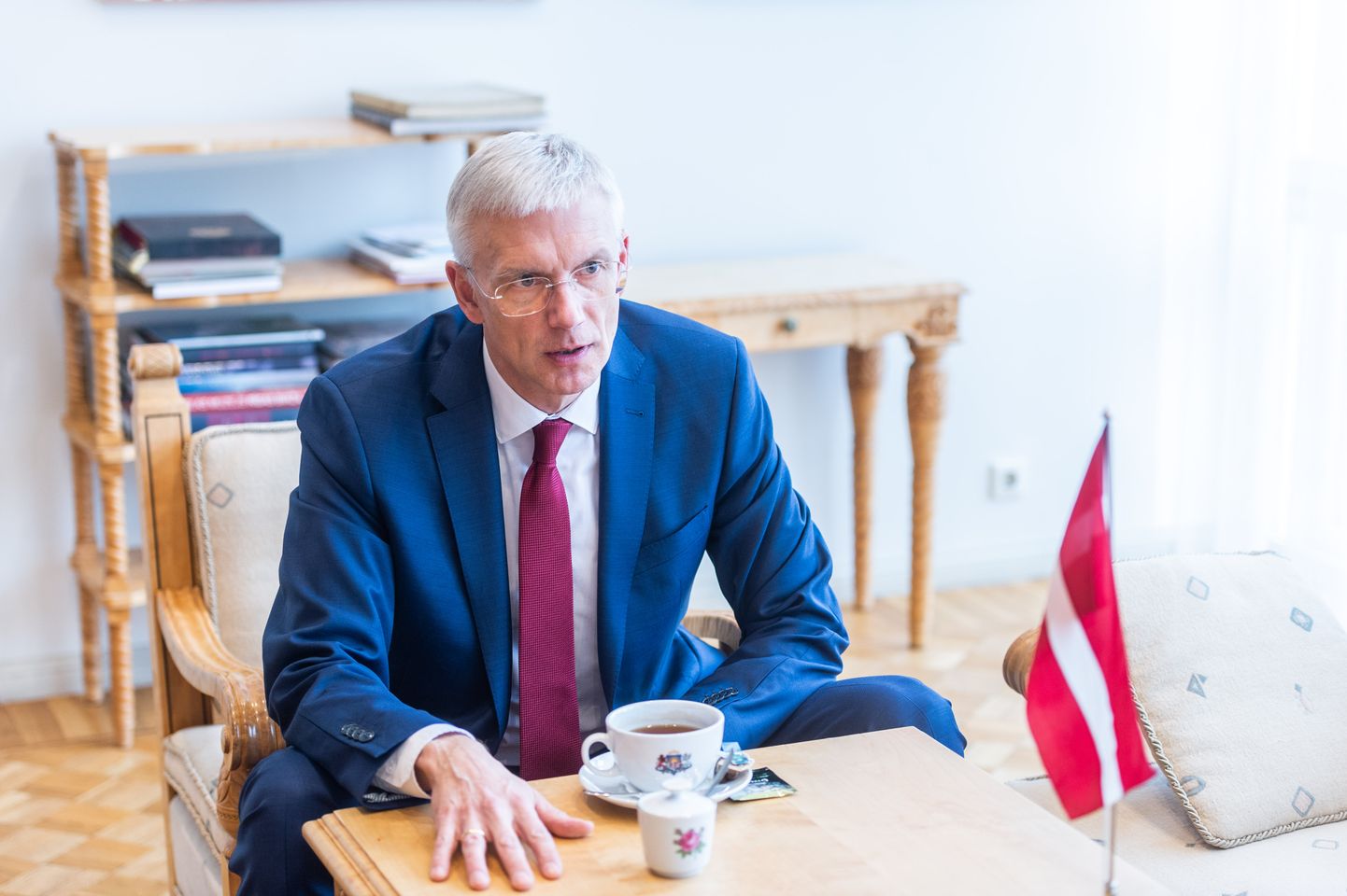 Läti välisminister Arturs Krišjānis Kariņš 2019. aastal peaministrina Tallinnas.