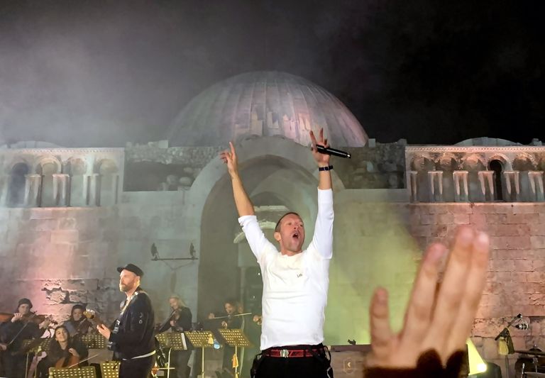 Coldplay mullusel kontserdil Ammanis.