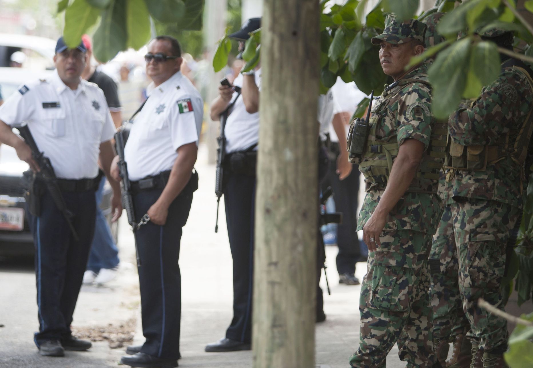 Politsei ja sõdurid seitsme inimese tapmispaika uurimas