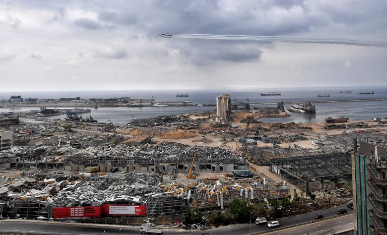 Plahvatuses hävis suur osa Beiruti sadamast ning kannatada said terved linnaosad.