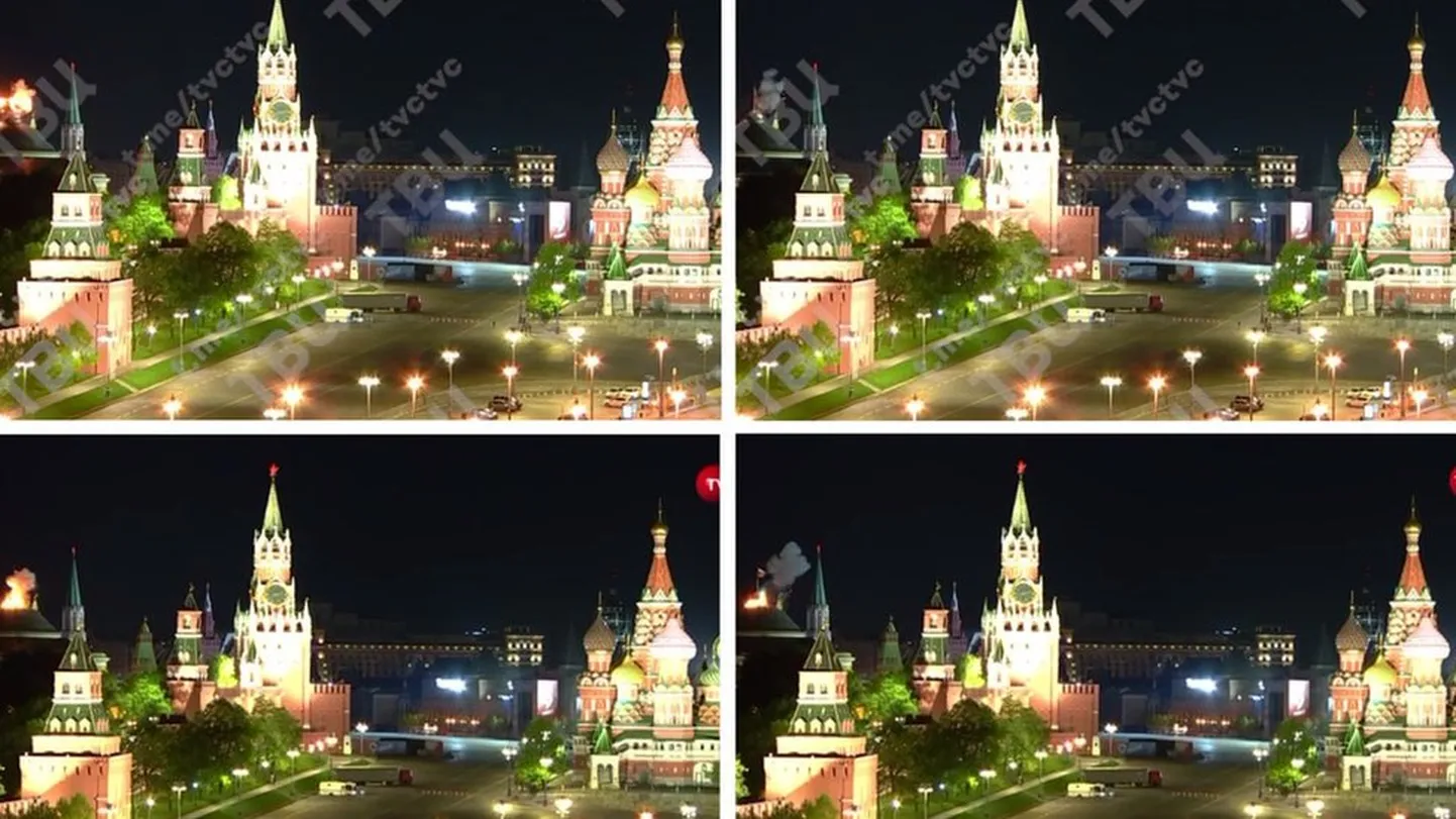 Атака дронами на Кремль
