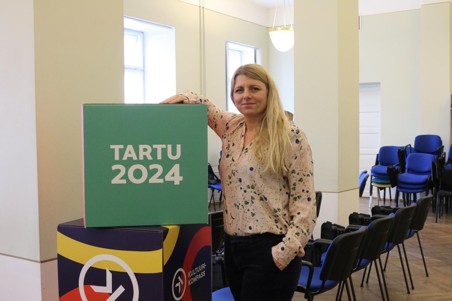 Paaripäevase Eesti-visiidi käigus jagas Lene Øster oma teadmisi nii Tartu 2024 meeskonnale kui ka Lõuna-Eesti omavalitsuste esindajatele ning kultuurikorraldajatele.