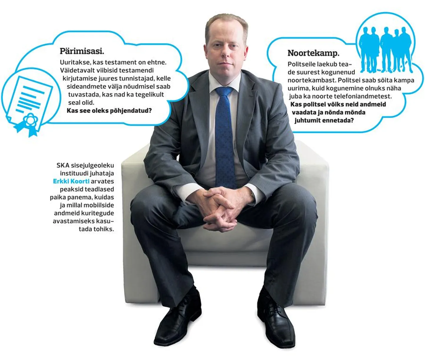 Erkki Koort tahab, et SKA juures tegutsev keskus aitaks lahendada mobiilside andmetega seotud dilemmad.