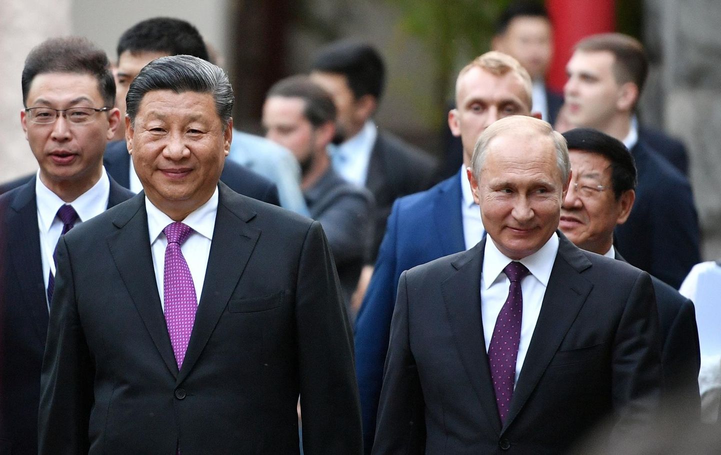 Hiina riigipea Xi Jinping (vasakul) ja Venemaa president Vladimir Putin.