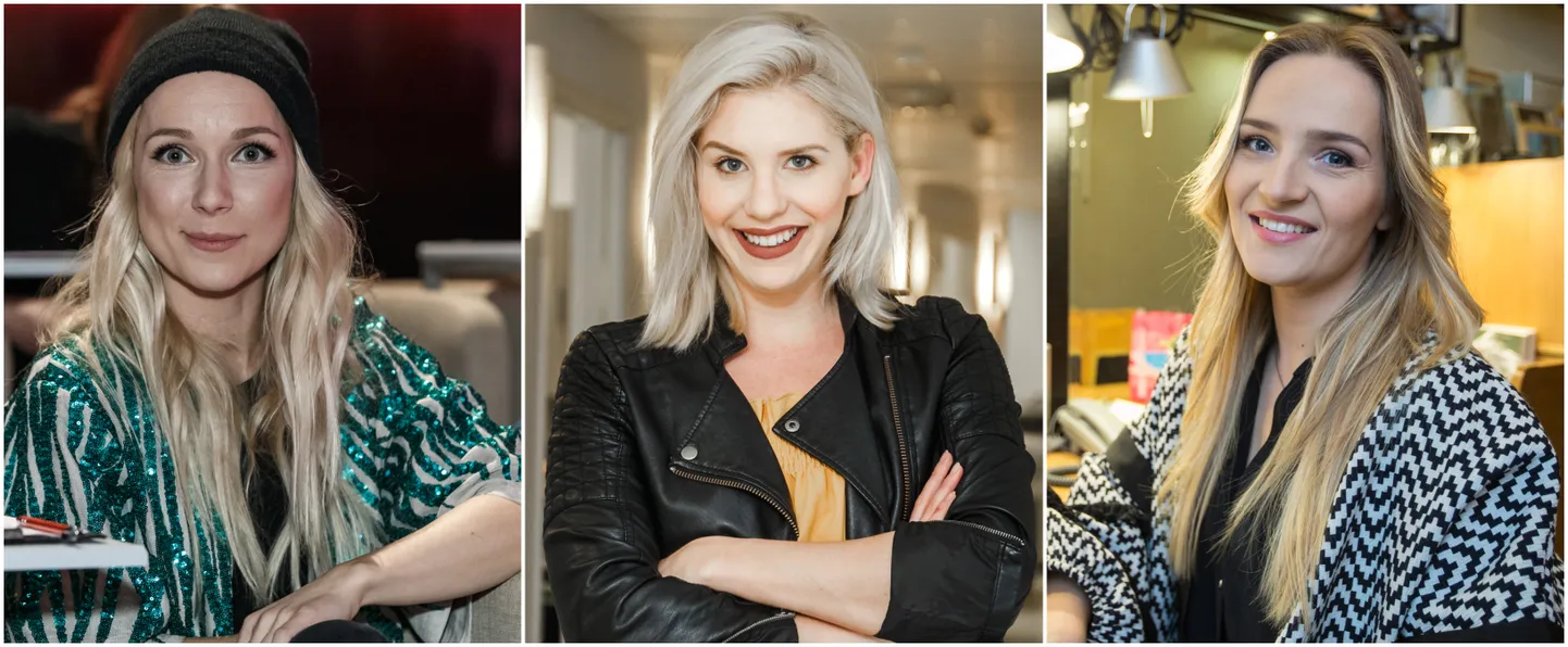 Lenna Kuurmaa, foto: Madis Sinivee, Kethi Uibomägi, foto: Konstantin Sednev ja Marta Laan, foto: Tairo Lutter.