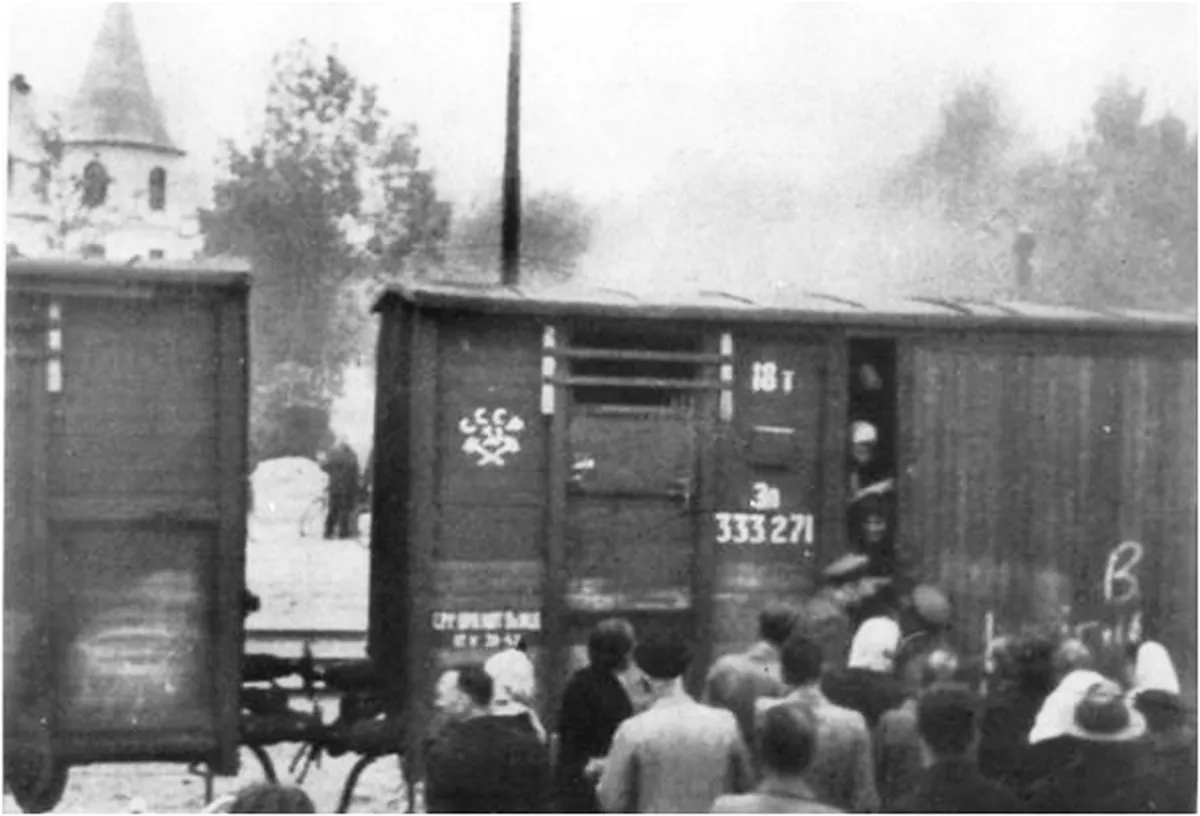 Депортация жителей Латвии из Огре 14 июня 1941 года